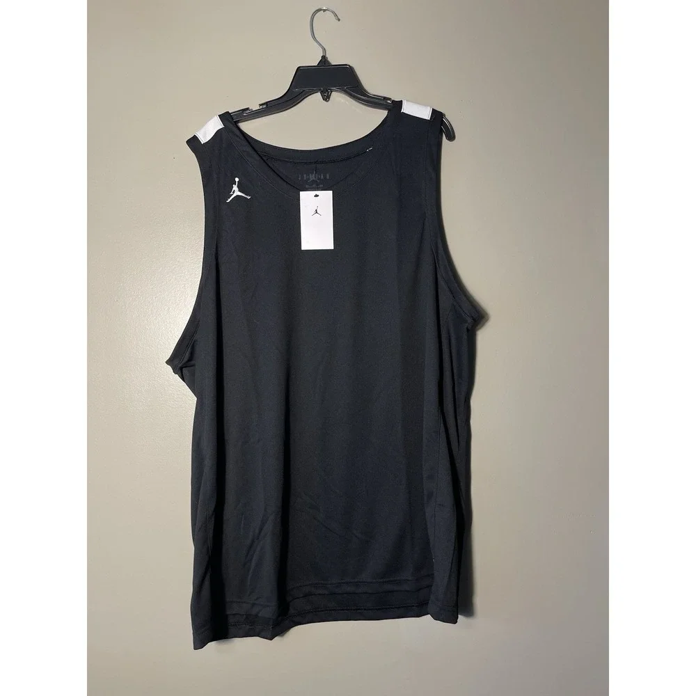 Nike Jordan Men's Stock DF Overtime Basketball Jersey Tank Top Black Size 3XL